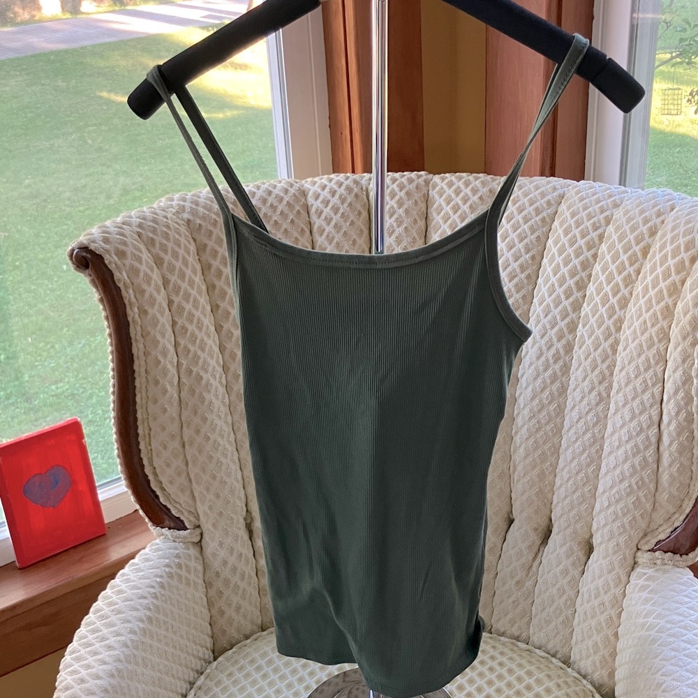 No Boundaries Olive Camisole 3-5 Small